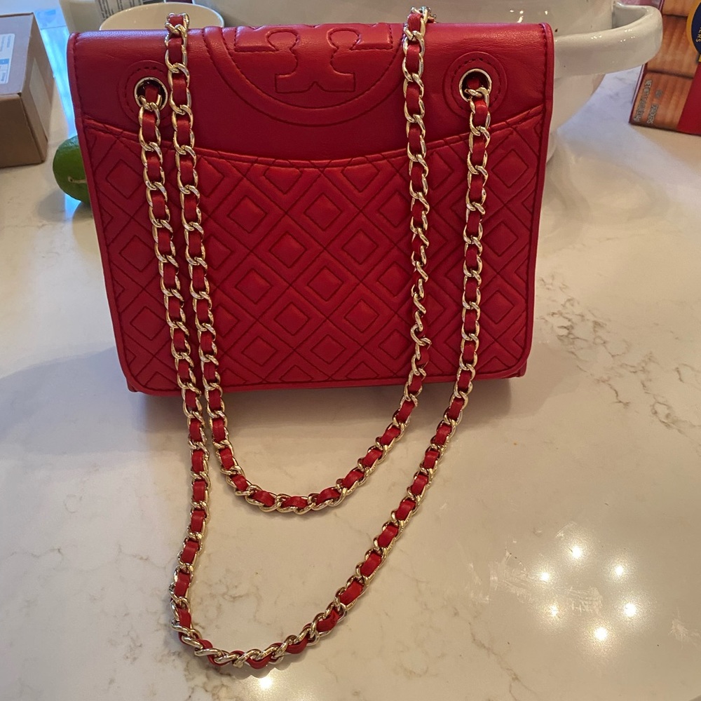 Tory Burch Fleming Quilted Leather Mini Bag